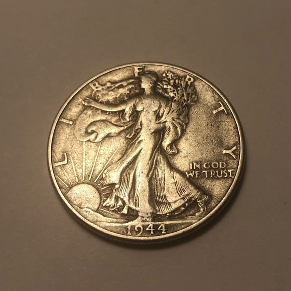1944 Liberty Walking Half Dollar Silver Coin - Picture 2 of 5